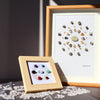 Crystal Grid Framed Art – Feng Shui Wall Decor for Energy & Abundance