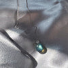 Minimalist Labradorite Orb Necklace – Sterling Silver Blue Flash Pendant