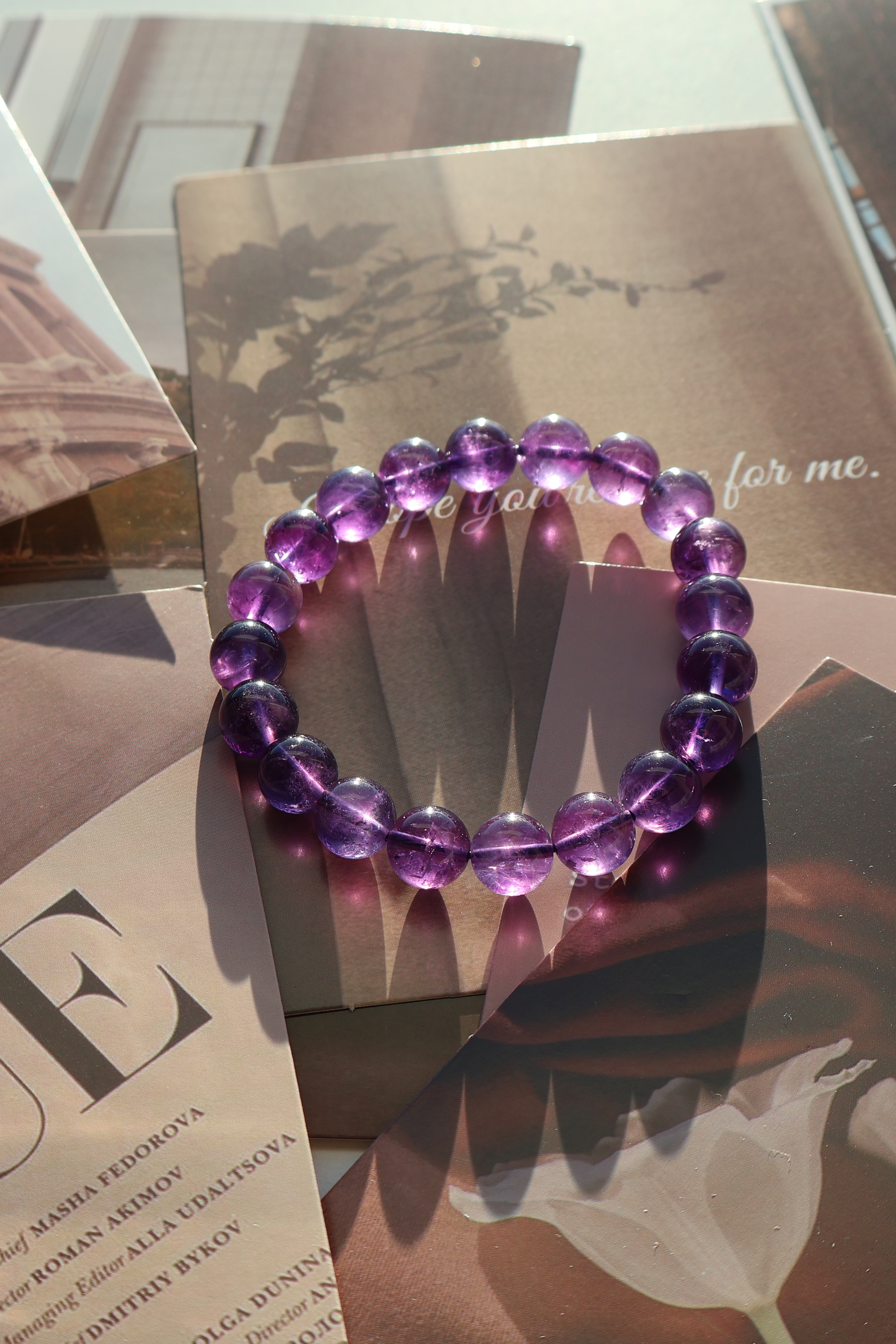 Uruguay Amethyst Bracelet – February Birthstone, Intuition & Inner Peace