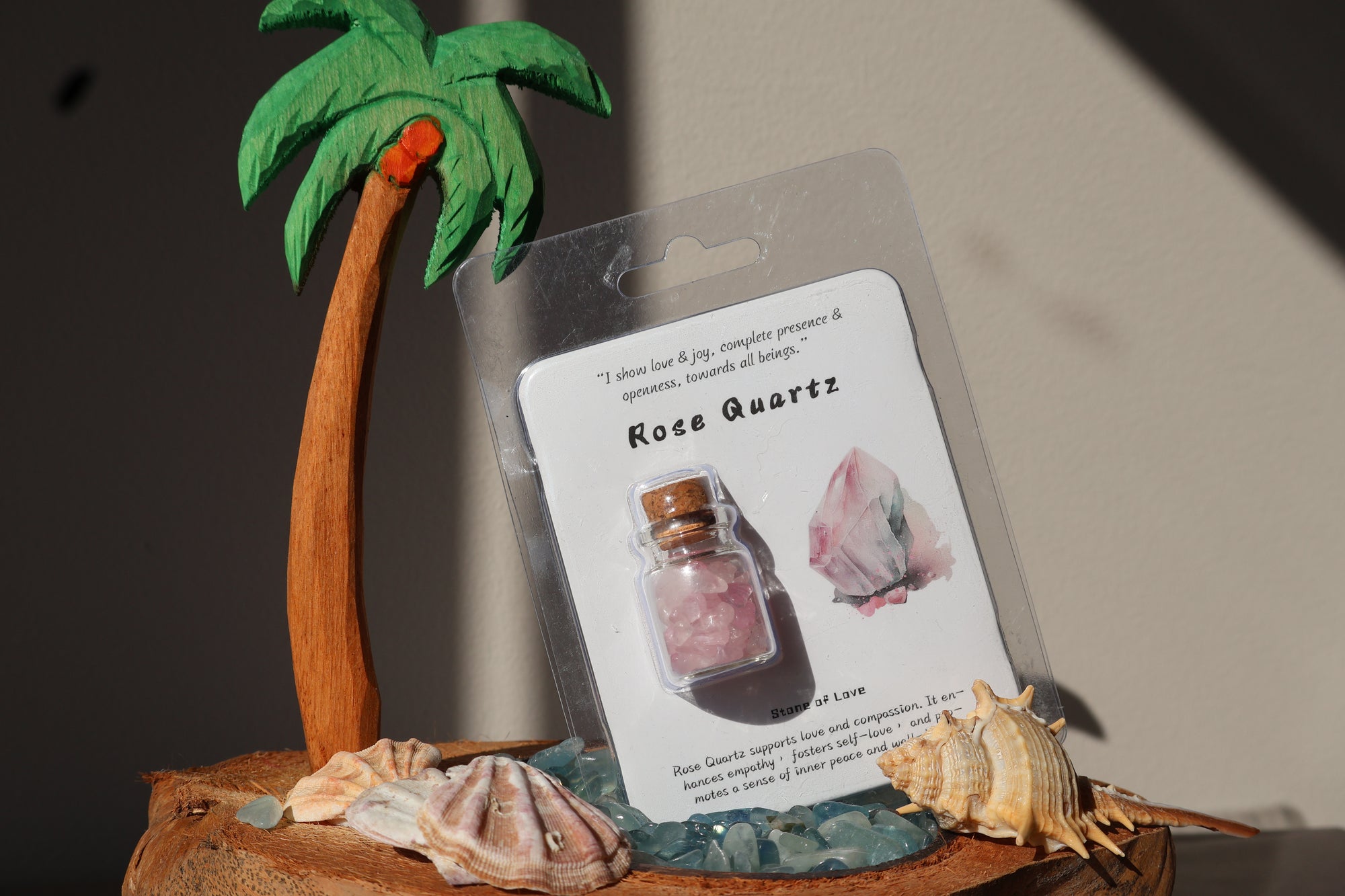 🔮 Enchanting Gemstone Bottle – Witchy Ritual Crystals for Meditation 🌙