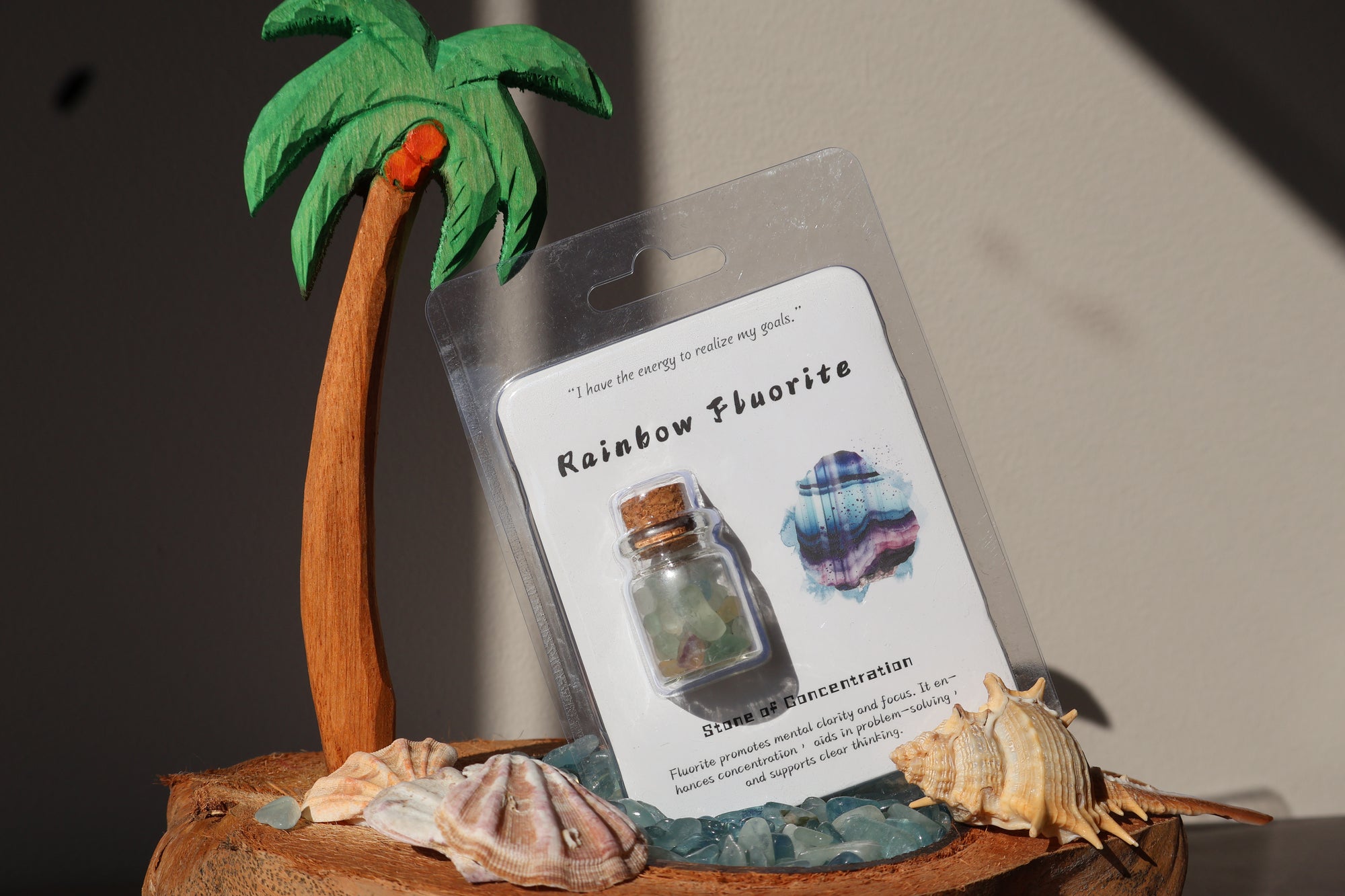 🔮 Enchanting Gemstone Bottle – Witchy Ritual Crystals for Meditation 🌙