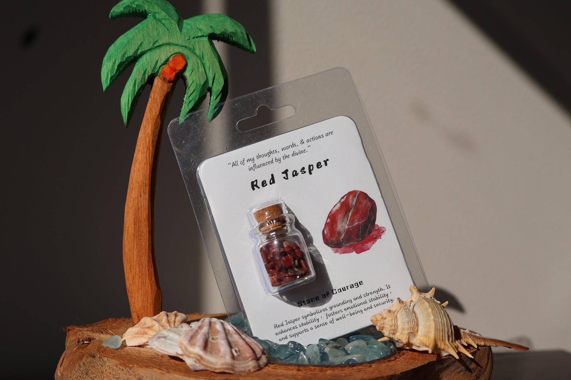 🔮 Enchanting Gemstone Bottle – Witchy Ritual Crystals for Meditation 🌙