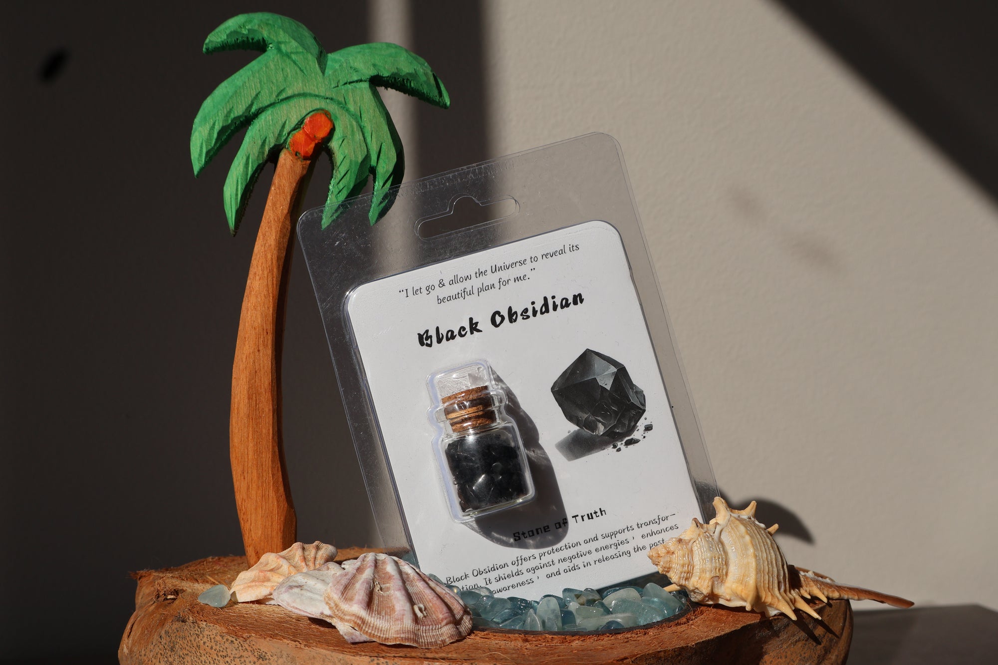 🔮 Enchanting Gemstone Bottle – Witchy Ritual Crystals for Meditation 🌙