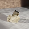 Pyrite Cube on Matrix – Natural Spanish Pyrite Mineral Specimen for Collectors