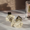 Pyrite Cube on Matrix – Natural Spanish Pyrite Mineral Specimen for Collectors