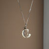 Clear Quartz Celestial Necklace – Sterling Silver Moon, Star & Witch Hat Pendant