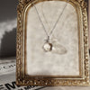 Clear Quartz Celestial Necklace – Sterling Silver Moon, Star & Witch Hat Pendant