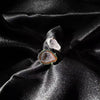 Raw Quartz & Pyrite Ring – Adjustable Two-Stone Statement Crystal Jewelry