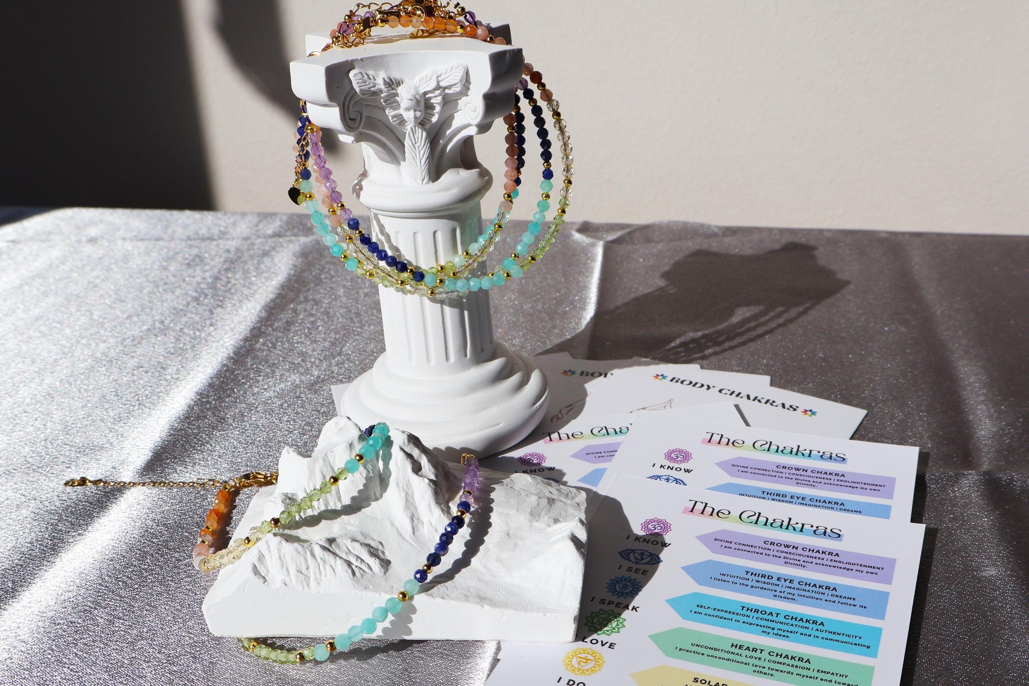 - Amethyst
- Sodalite
- Amazonite
- Peridot
- Citrine
- Sunstone
- Orange Aventurine