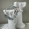 Gray butterfly bead bracelet/Handmade/multiple choice of charms/maple leaf/crown/ Unique design