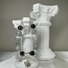 Gray butterfly bead bracelet/Handmade/multiple choice of charms/maple leaf/crown/ Unique design