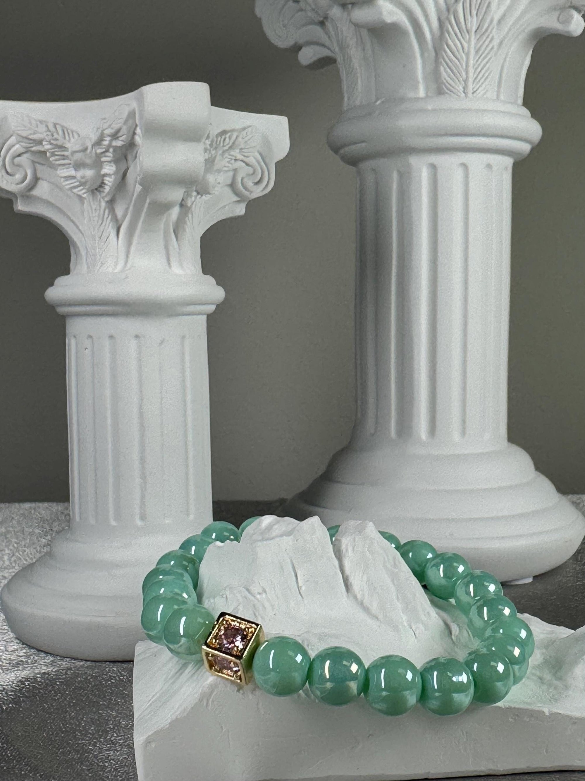 Lucky Charm Bracelets | Green Beaded Bracelets | Butterfly & Star Charms | Feng Shui Goodies