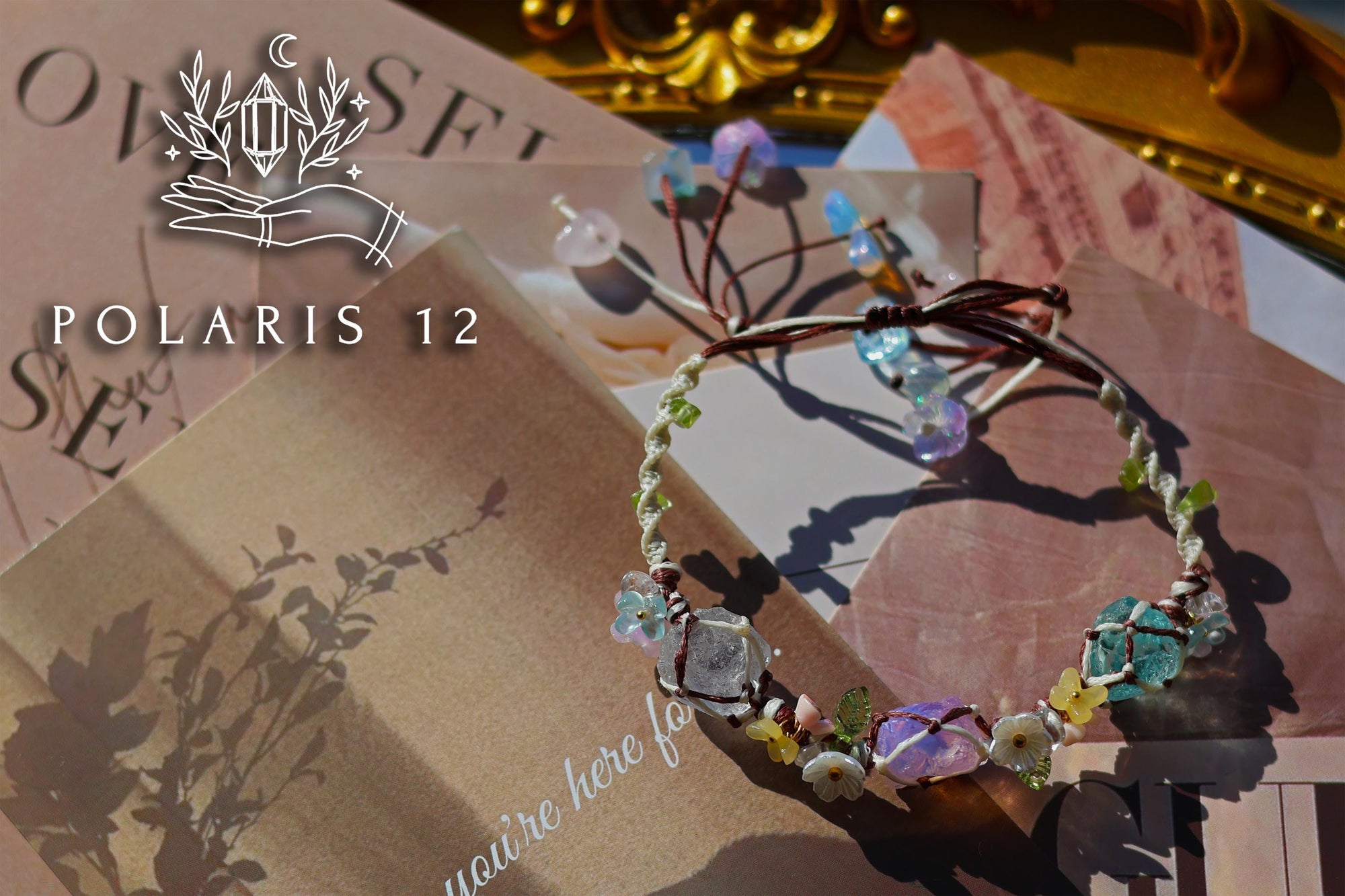Enchanted Forest
- Clear Quartz
- Pink Opal
- Aquamarine