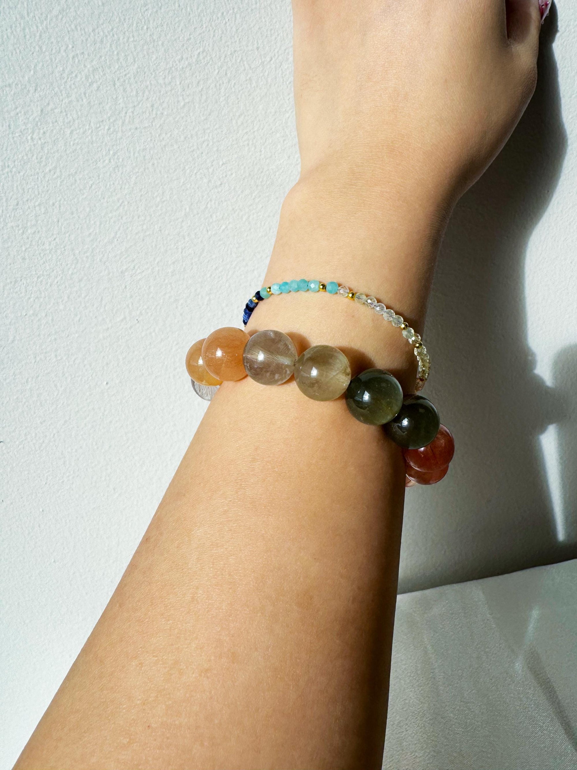 stackable with chunky beads bracelets