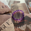 Uruguay Amethyst Bracelet AA Quality, Crystal Healing Bracelet, Tranquility and Wisdom, February Birthstone, Aquarius Zodiac Gift for Her