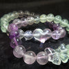 Fluorite Bestie Bracelet Set – Matching Charms Gift for Soulmates & Friends 💜❄️