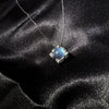 Labradorite Fidget Sterling Silver Necklace | Spinner Necklace |  Calm & Focus Gift | Kinetic Pendant Jewelry | Handmade Energy Necklace |
