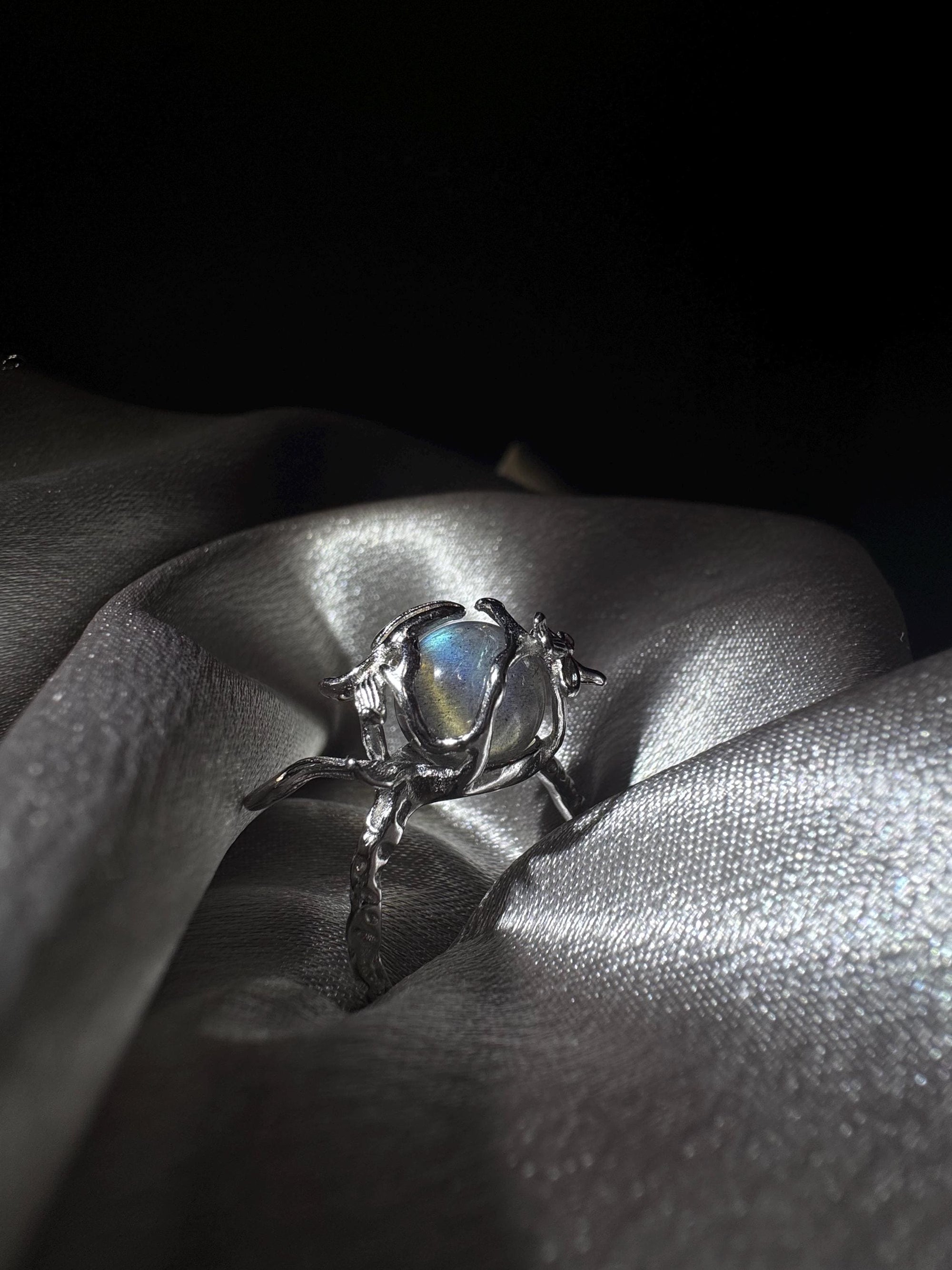 925 Silver Labradorite Ring