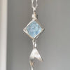 Mermaid Tail wired wrapped aquamarine