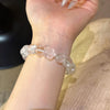 Clear + Rose Quartz Bracelet, Spiritual Healing Jewelry, Amplification + Clarity, Love Attraction, Birthstone & Astrology Gift, Unique Gift