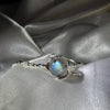 Labradorite Spinner Cuff Bracelet, Sterling Silver Crystal Bracelet, Fidget for Calm Energy, Intuition & Grounding | Spiritual Gift for Her