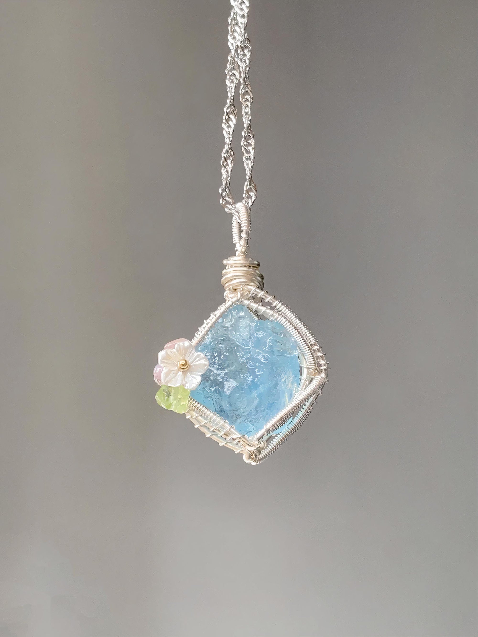 Wire Wrapped Aquamarine