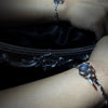 labradorite cuff Bracelet on hand
On-hand view