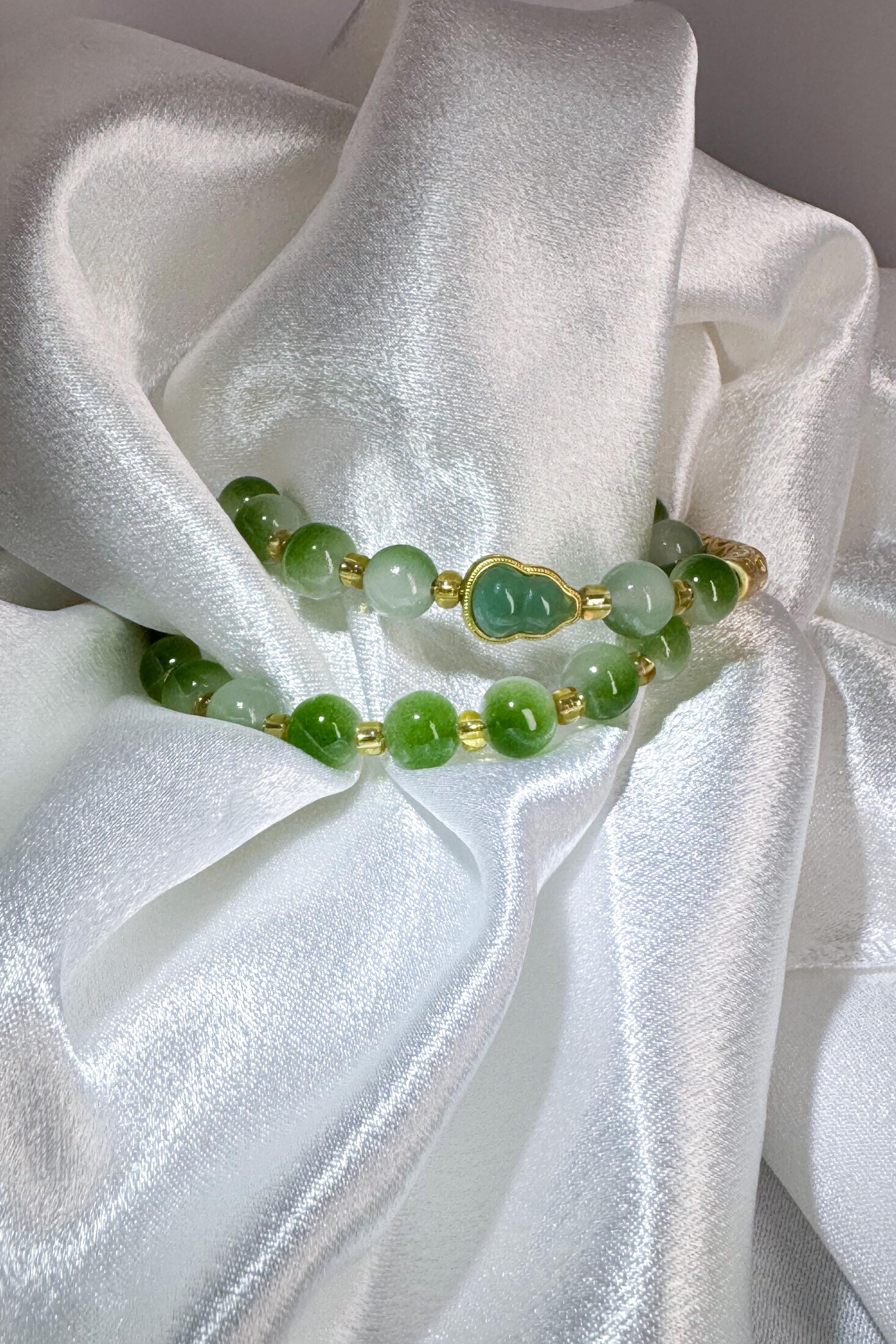 Stretch wrap bracelet, double-layer