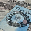Clear + Rose Quartz Bracelet, Spiritual Healing Jewelry, Amplification + Clarity, Love Attraction, Birthstone & Astrology Gift, Unique Gift