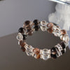 Smoky Quartz & Obsidian Bracelet – Grounding Crystal Stack for Focus & Protection