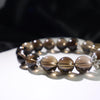 Smoky Quartz & Golden Rutile Bracelet – Natural Gemstone Jewelry