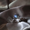 Moonstone Fidget Sterling Silver Ring – "Regal Rose", Emotional Healing Gift, Gemstone Rings for Balance & Focus