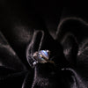 Moonstone Fidget Sterling Silver Ring – "Regal Rose", Emotional Healing Gift, Gemstone Rings for Balance & Focus