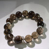 Smoky Quartz & Golden Rutile Bracelet – Natural Gemstone Jewelry