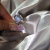 Moonstone Fidget Sterling Silver Ring – "Regal Rose", Emotional Healing Gift, Gemstone Rings for Balance & Focus