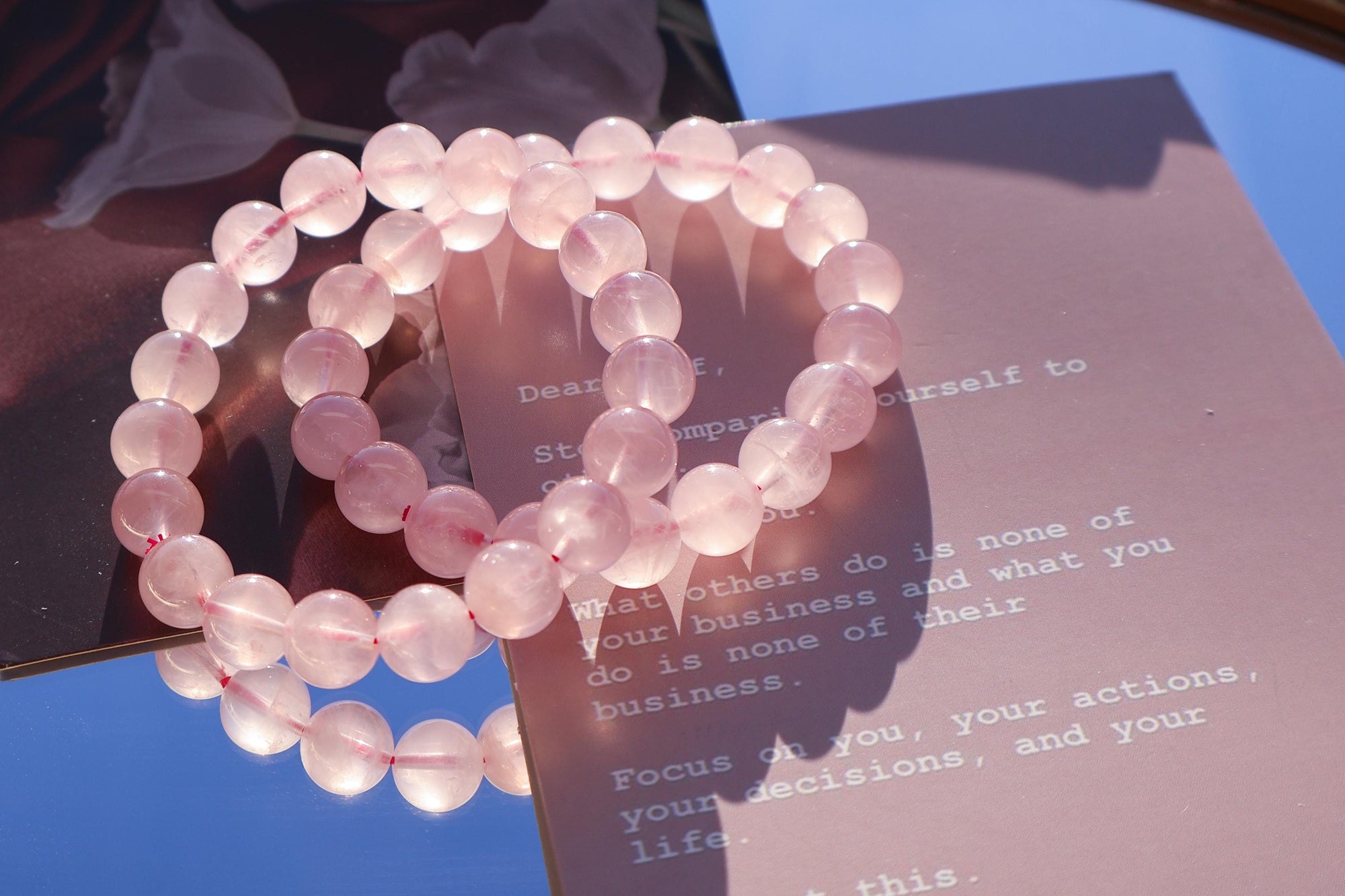 Rose Quartz Bracelet, Heart Chakra Healing Stone, Pink Gemstone Bracelet, Bonding Relationship, Stone of Love