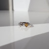 Natural Citrine with Cubic Zirconia