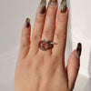 Garden Quartz Ring – Sterling Silver Phantom Quartz Statement Jewelry, Handmade Natural Gemstone Gift