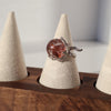 Garden Quartz Ring – Sterling Silver Phantom Quartz Statement Jewelry, Handmade Natural Gemstone Gift