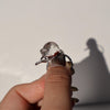 Garden Quartz Ring – Sterling Silver Phantom Quartz Statement Jewelry, Handmade Natural Gemstone Gift