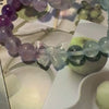 Fluorite Matching Bracelet Set, Couple and Friendship Jewelry, Choose Snowflake Heart or Bowtie Charms, Unique Crystal Gift for Loved Ones