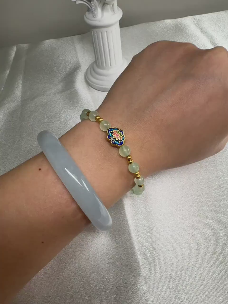 Vintage Chinese Style Gold bead Bracelet for Special Ones | Sweet Birthday Present | Protection Blessings