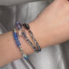 Beautiful Blue beads and pearl bracelet, handmade. Unique gift For her! Absolute gorgeous bracelet!